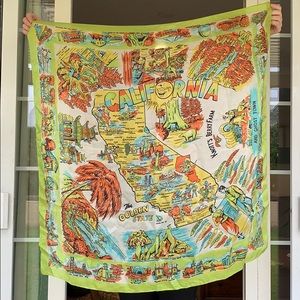 Vintage Souvenir Scarf Knotts Berry Farm